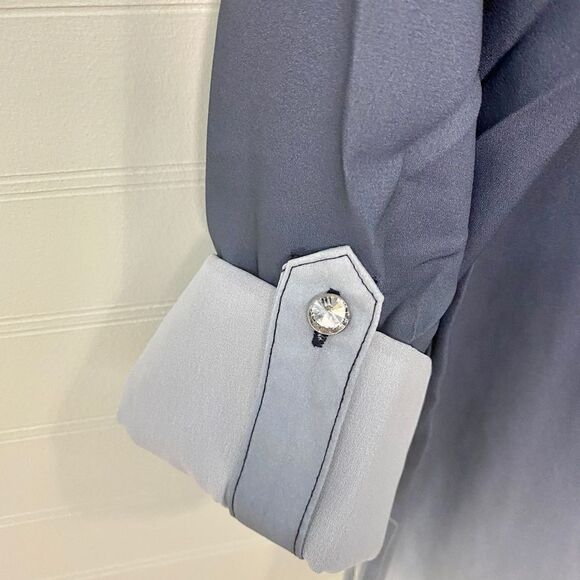 Inc Dip-Dyed Button-Front Tunic - Picture 8 of 9